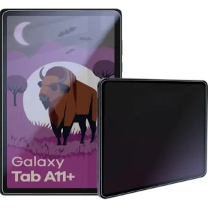 Prywatyzujące szkło hybrydowe Bizon Glass Tab Mule Shadow do Samsung Galaxy Tab A11+ Plus matowe