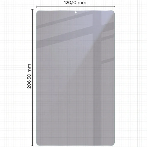 Prywatyzujące szkło hybrydowe Bizon Glass Tab Mule Shadow do Samsung Galaxy Tab A11 matowe