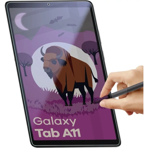 Prywatyzujące szkło hybrydowe Bizon Glass Tab Mule Shadow do Samsung Galaxy Tab A11 matowe
