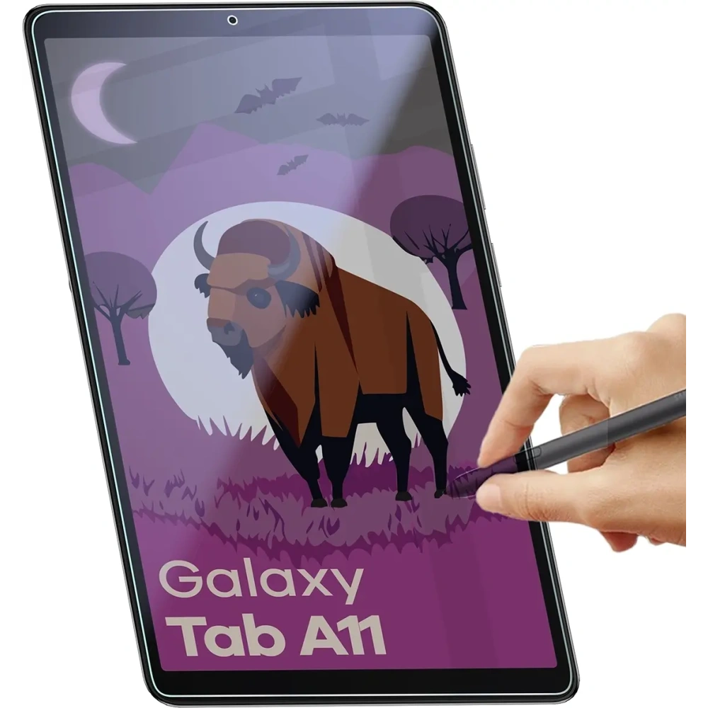 Prywatyzujące szkło hybrydowe Bizon Glass Tab Mule Shadow do Samsung Galaxy Tab A11 matowe