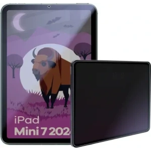 Prywatyzujące szkło hybrydowe Bizon Glass Tab Mule Shadow do Apple iPad Mini 7 2024 matowe
