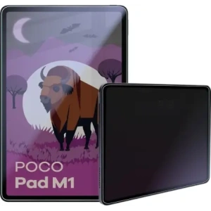 Prywatyzujące szkło hybrydowe Bizon Glass Tab Mule Shadow do Xiaomi Poco Pad M1 matowe