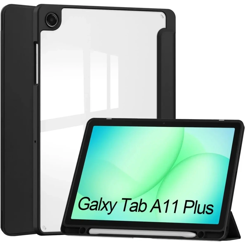 Etui z klapką Bizon Case Tab Clear Matt do Samsung Galaxy Tab A11+ Plus / A9+ Plus czarne