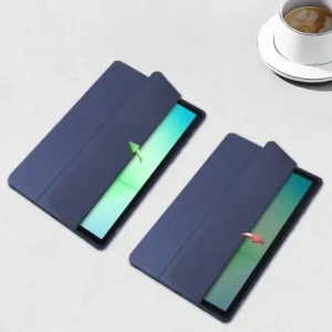 Etui z klapką Bizon Case Tab Clear Matt do Samsung Galaxy Tab A11+ Plus / A9+ Plus granatowe