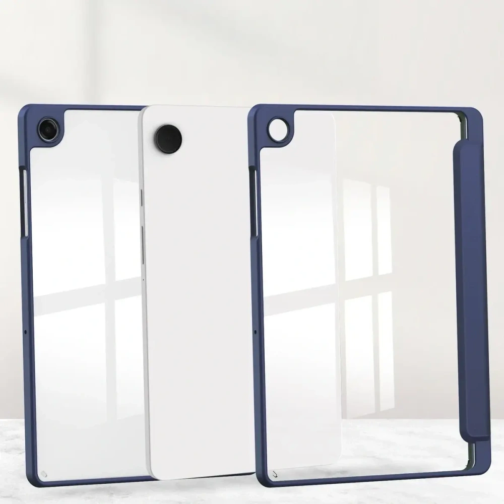 Etui z klapką Bizon Case Tab Clear Matt do Samsung Galaxy Tab A11+ Plus / A9+ Plus granatowe