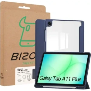 Etui z klapką Bizon Case Tab Clear Matt do Samsung Galaxy Tab A11+ Plus / A9+ Plus granatowe