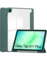 Etui z klapką Bizon Case Tab Clear Matt do Samsung Galaxy Tab A11+ Plus / A9+ Plus ciemnozielone