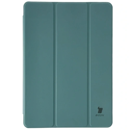 Etui z klapką Bizon Case Tab Clear Matt do Samsung Galaxy Tab A11+ Plus / A9+ Plus ciemnozielone