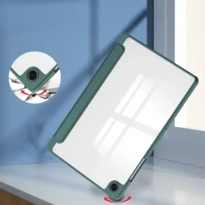 Etui z klapką Bizon Case Tab Clear Matt do Samsung Galaxy Tab A11+ Plus / A9+ Plus ciemnozielone