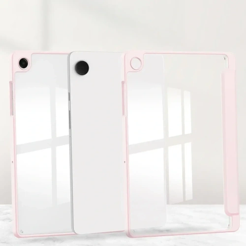 Etui z klapką Bizon Case Tab Clear Matt do Samsung Galaxy Tab A11+ Plus / A9+ Plus różowe