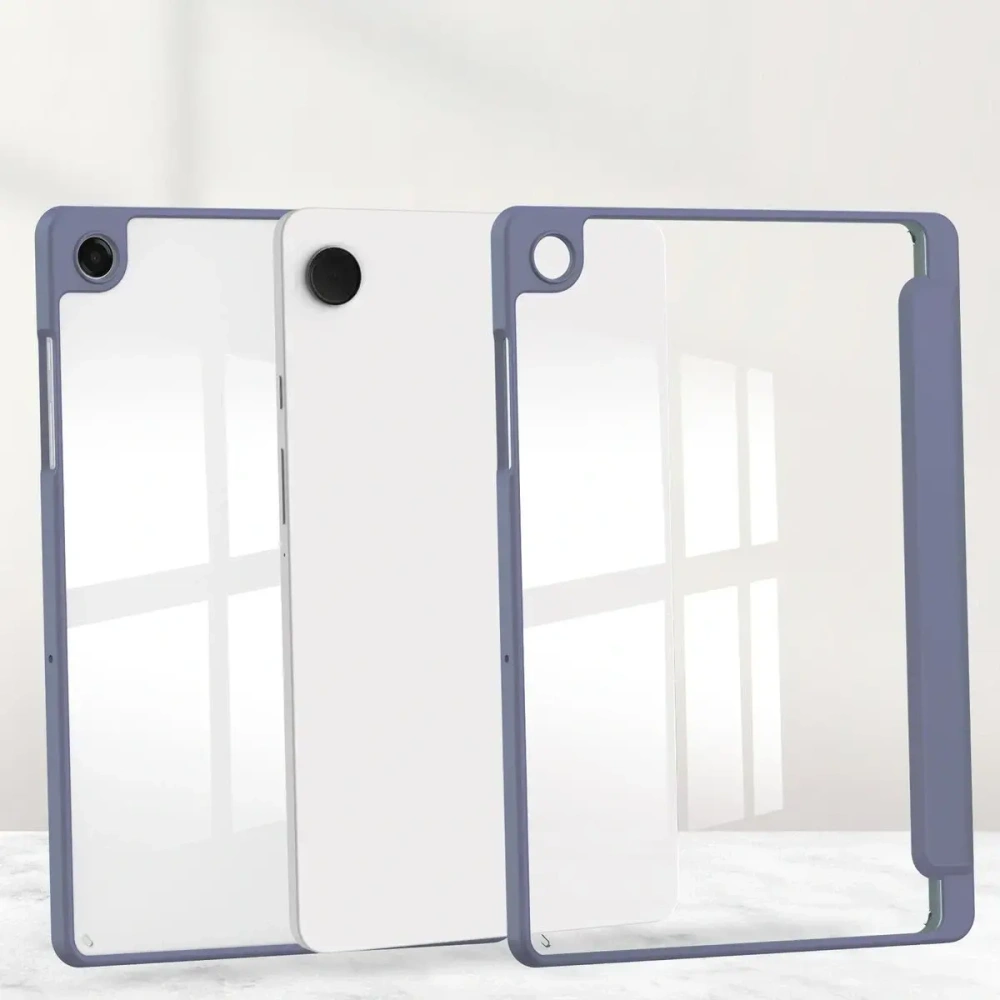 Etui z klapką Bizon Case Tab Clear Matt do Samsung Galaxy Tab A11+ Plus / A9+ Plus lawendowe