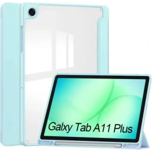 Etui z klapką Bizon Case Tab Clear Matt do Samsung Galaxy Tab A11+ Plus / A9+ Plus błękitne