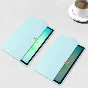 Etui z klapką Bizon Case Tab Clear Matt do Samsung Galaxy Tab A11+ Plus / A9+ Plus błękitne