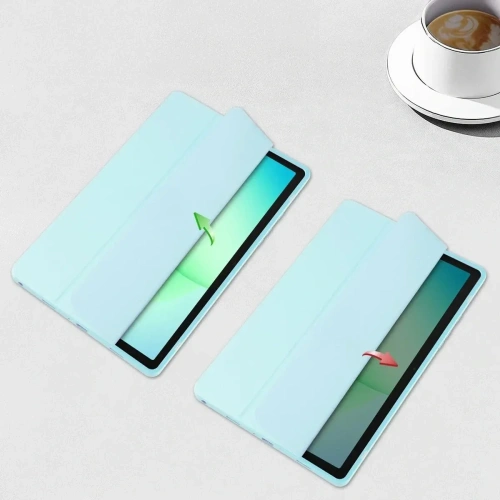 Etui z klapką Bizon Case Tab Clear Matt do Samsung Galaxy Tab A11+ Plus / A9+ Plus błękitne