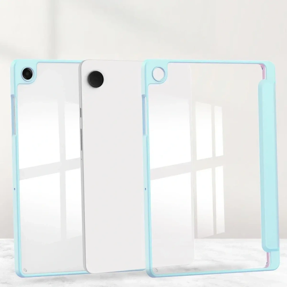 Etui z klapką Bizon Case Tab Clear Matt do Samsung Galaxy Tab A11+ Plus / A9+ Plus błękitne