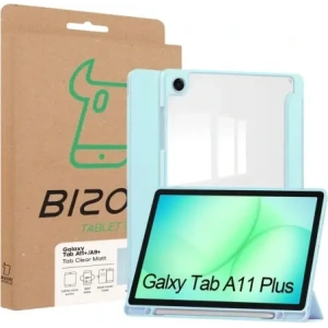 Etui z klapką Bizon Case Tab Clear Matt do Samsung Galaxy Tab A11+ Plus / A9+ Plus błękitne