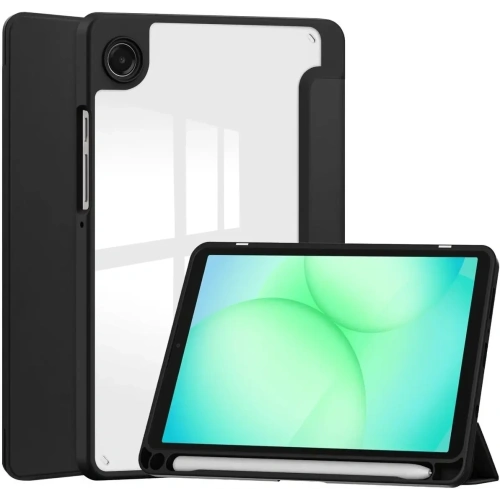 Etui z klapką Bizon Case Tab Clear Matt do Samsung Galaxy Tab A11 / A9 czarne