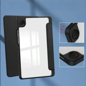 Etui z klapką Bizon Case Tab Clear Matt do Samsung Galaxy Tab A11 / A9 czarne