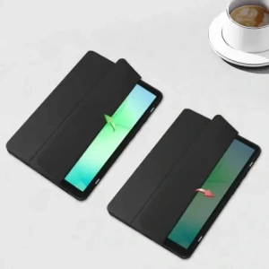 Etui z klapką Bizon Case Tab Clear Matt do Samsung Galaxy Tab A11 / A9 czarne