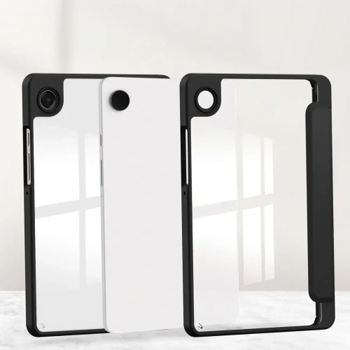 Etui z klapką Bizon Case Tab Clear Matt do Samsung Galaxy Tab A11 / A9 czarne