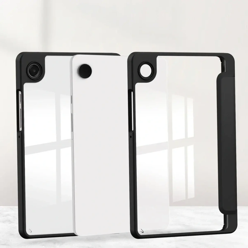 Etui z klapką Bizon Case Tab Clear Matt do Samsung Galaxy Tab A11 / A9 czarne