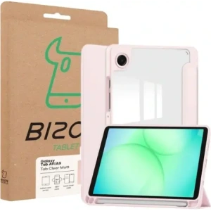 Etui z klapką Bizon Case Tab Clear Matt do Samsung Galaxy Tab A11 / A9 różowe