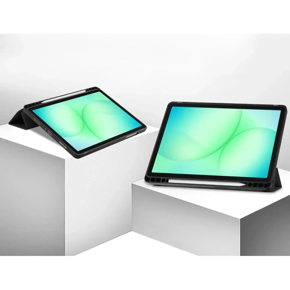 Etui z klapką Bizon Case Tab Lizard do Samsung Galaxy Tab A11+ Plus / A9+ Plus czarne