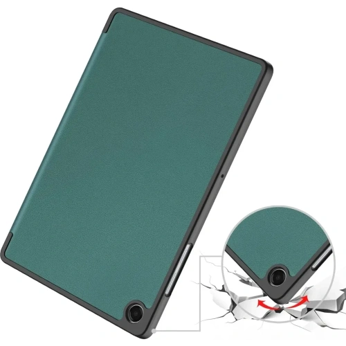 Etui z klapką Bizon Case Tab Lizard do Samsung Galaxy Tab A11+ Plus / A9+ Plus ciemnozielone