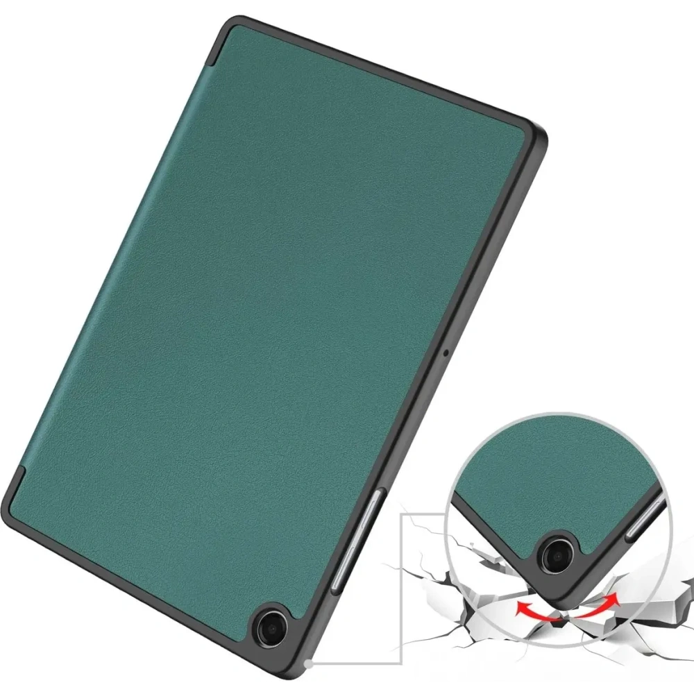 Etui z klapką Bizon Case Tab Lizard do Samsung Galaxy Tab A11+ Plus / A9+ Plus ciemnozielone
