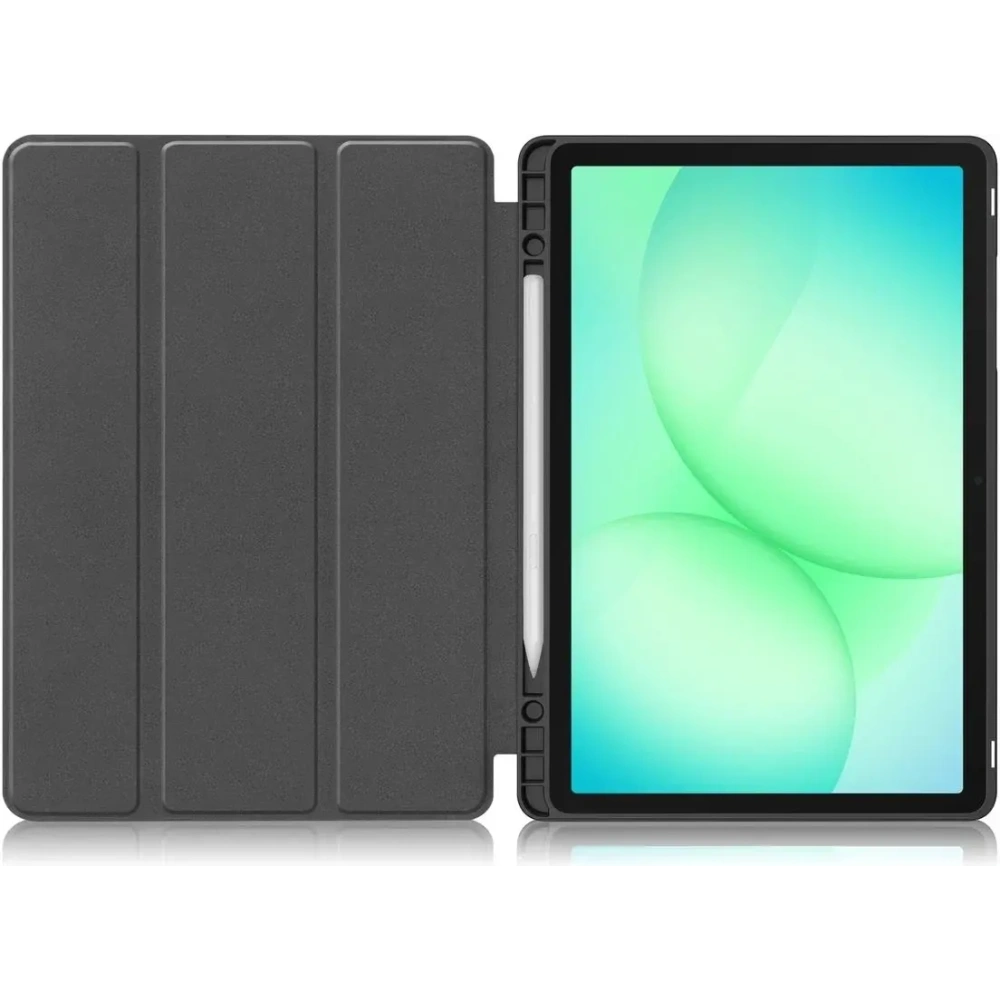 Etui z klapką Bizon Case Tab Lizard do Samsung Galaxy Tab A11+ Plus / A9+ Plus ciemnozielone
