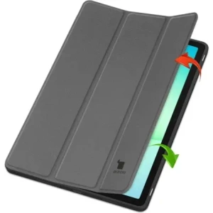 Etui z klapką Bizon Case Tab Lizard do Samsung Galaxy Tab A11+ Plus / A9+ Plus szare