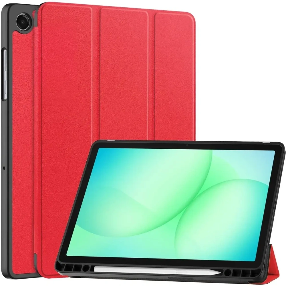 Etui z klapką Bizon Case Tab Lizard do Samsung Galaxy Tab A11+ Plus / A9+ Plus czerwone