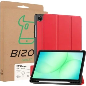 Etui z klapką Bizon Case Tab Lizard do Samsung Galaxy Tab A11+ Plus / A9+ Plus czerwone