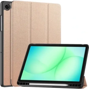 Etui z klapką Bizon Case Tab Lizard do Samsung Galaxy Tab A11+ Plus / A9+ Plus różowozłote