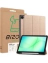 Etui z klapką Bizon Case Tab Lizard do Samsung Galaxy Tab A11+ Plus / A9+ Plus różowozłote