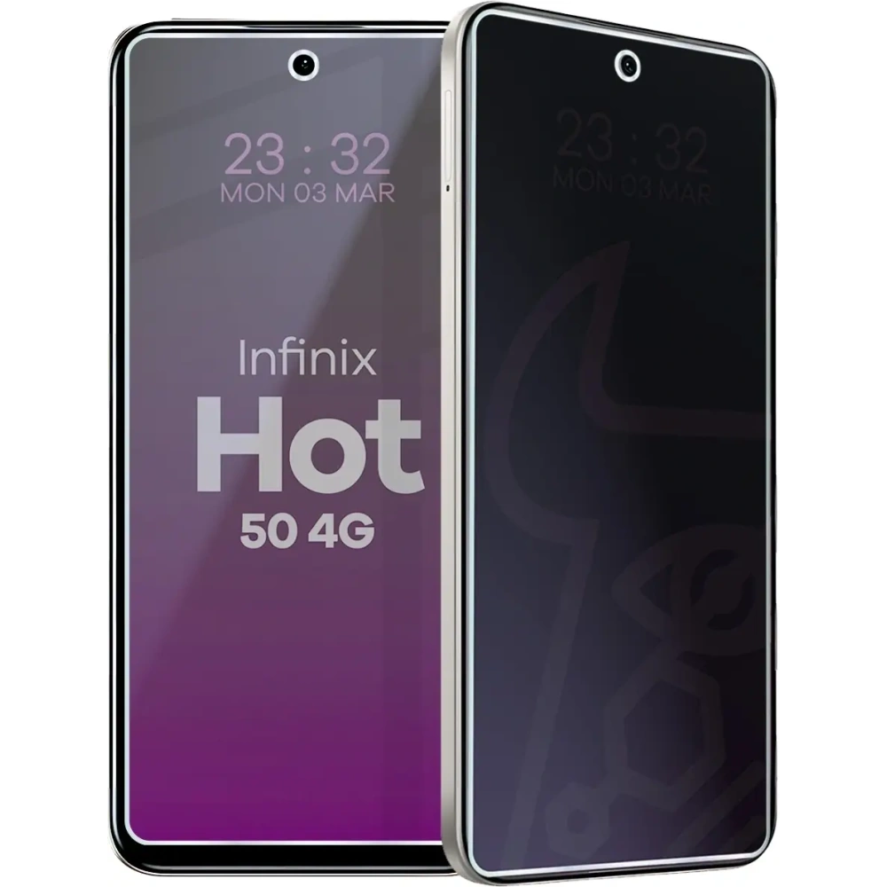 Prywatyzujące szkło hybrydowe Bizon Glass Mule Shadow do Infinix Hot 50 4G matowe