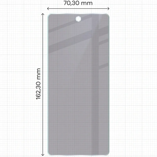 Prywatyzujące szkło hybrydowe Bizon Glass Mule Shadow do Infinix Hot 50 4G matowe