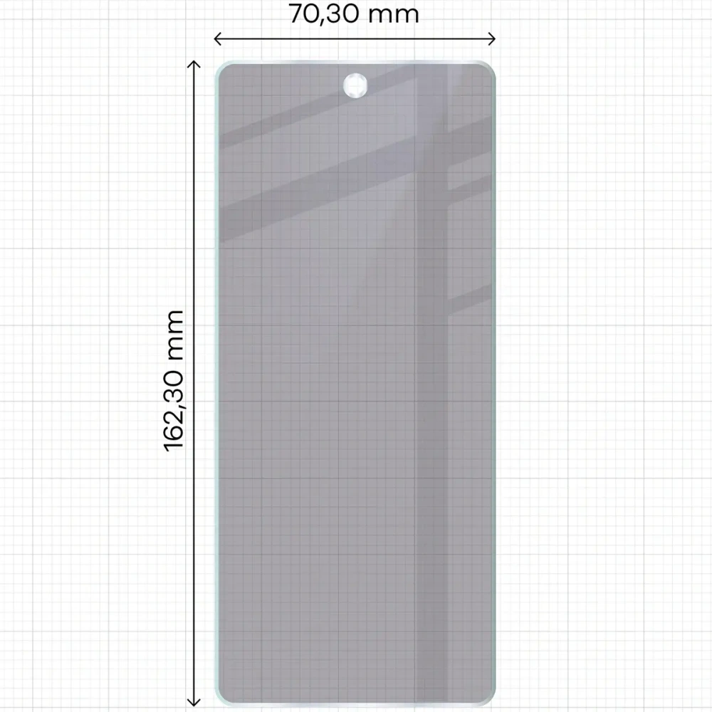 Prywatyzujące szkło hybrydowe Bizon Glass Mule Shadow do Infinix Hot 50 4G matowe