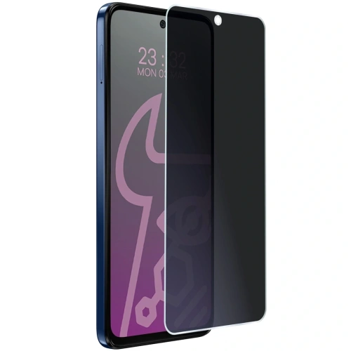 Prywatyzujące szkło hybrydowe Bizon Glass Mule Shadow do Motorola Moto G15 matowe