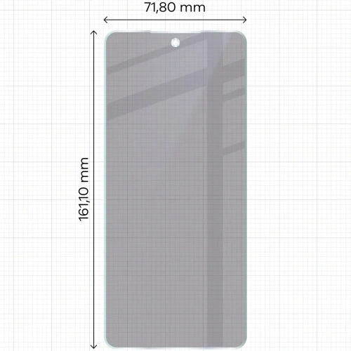 Prywatyzujące szkło hybrydowe Bizon Glass Mule Shadow do Oppo A5 Pro 5G matowe