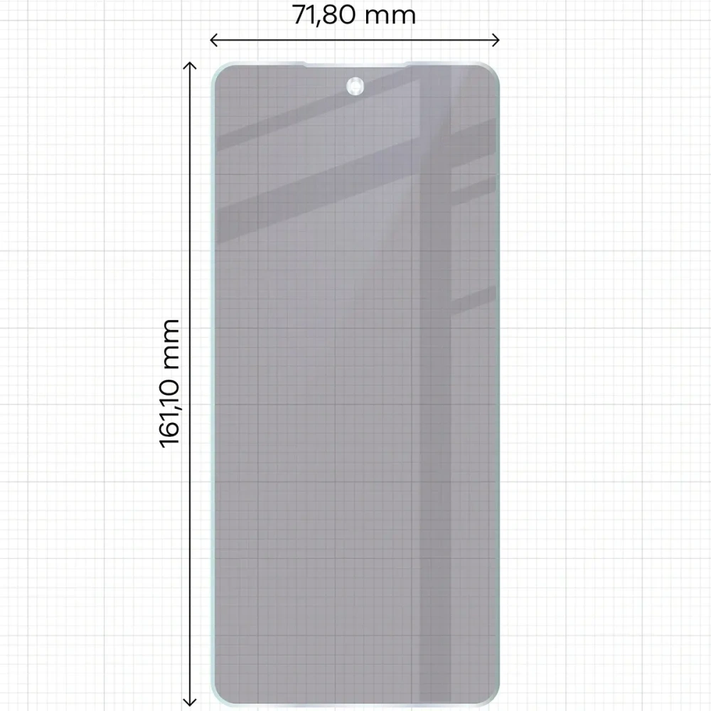 Prywatyzujące szkło hybrydowe Bizon Glass Mule Shadow do Oppo A5 Pro 5G matowe