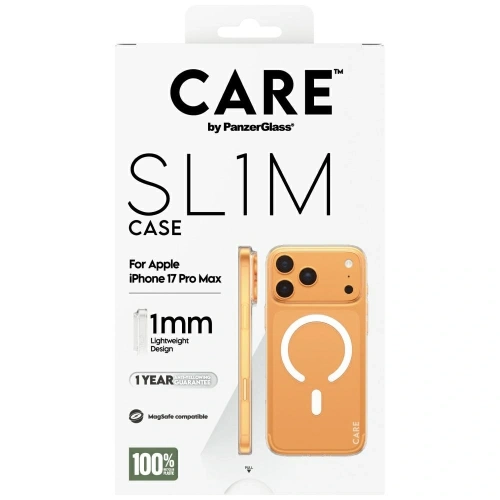 Etui CARE by PanzerGlass SL1M MagSafe do Apple iPhone 17 Pro Max przezroczysty