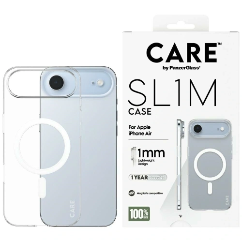 Etui CARE by PanzerGlass SL1M MagSafe do Apple iPhone Air przezroczysty