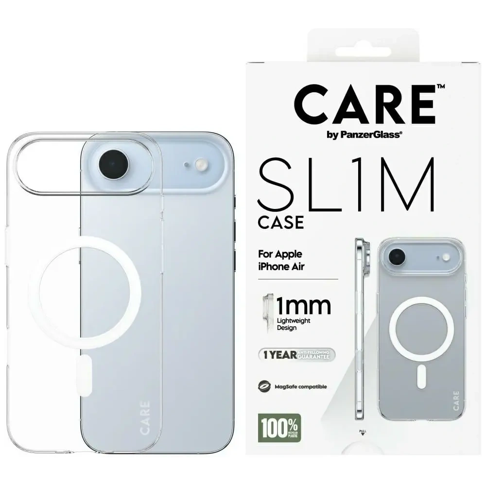 Etui CARE by PanzerGlass SL1M MagSafe do Apple iPhone Air przezroczysty