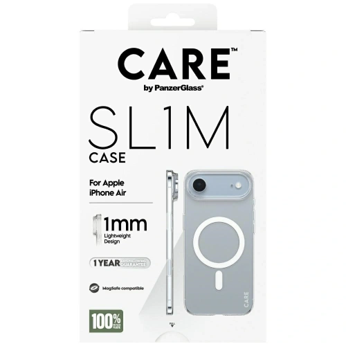 Etui CARE by PanzerGlass SL1M MagSafe do Apple iPhone Air przezroczysty