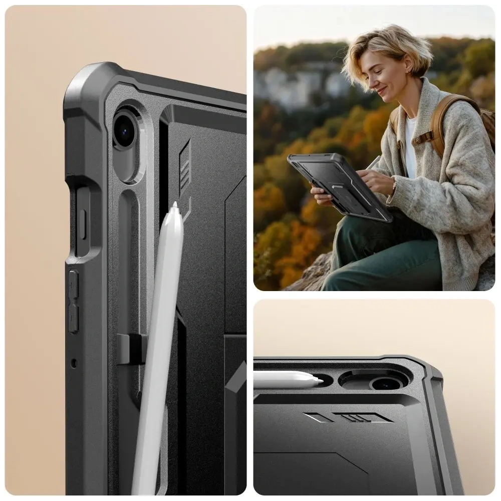 Etui Tech-Protect Kevlar Pro do Samsung Galaxy Tab S9 11.0 / S10 Fe / S10 Lite 10.9 X710 / X716b / X520 / X526 / X400 / X406b Black