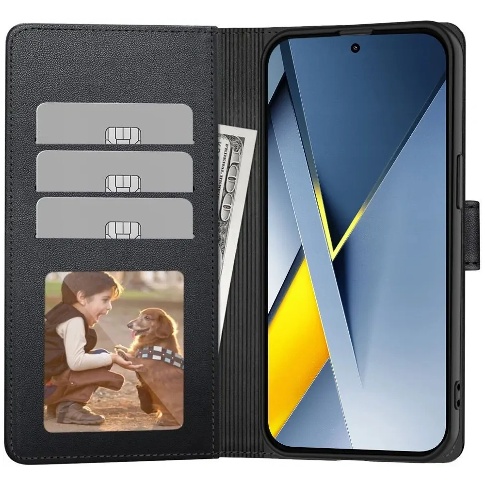 Etui z klapką Tech-Protect Wallet do Xiaomi Poco F8 Ultra Black