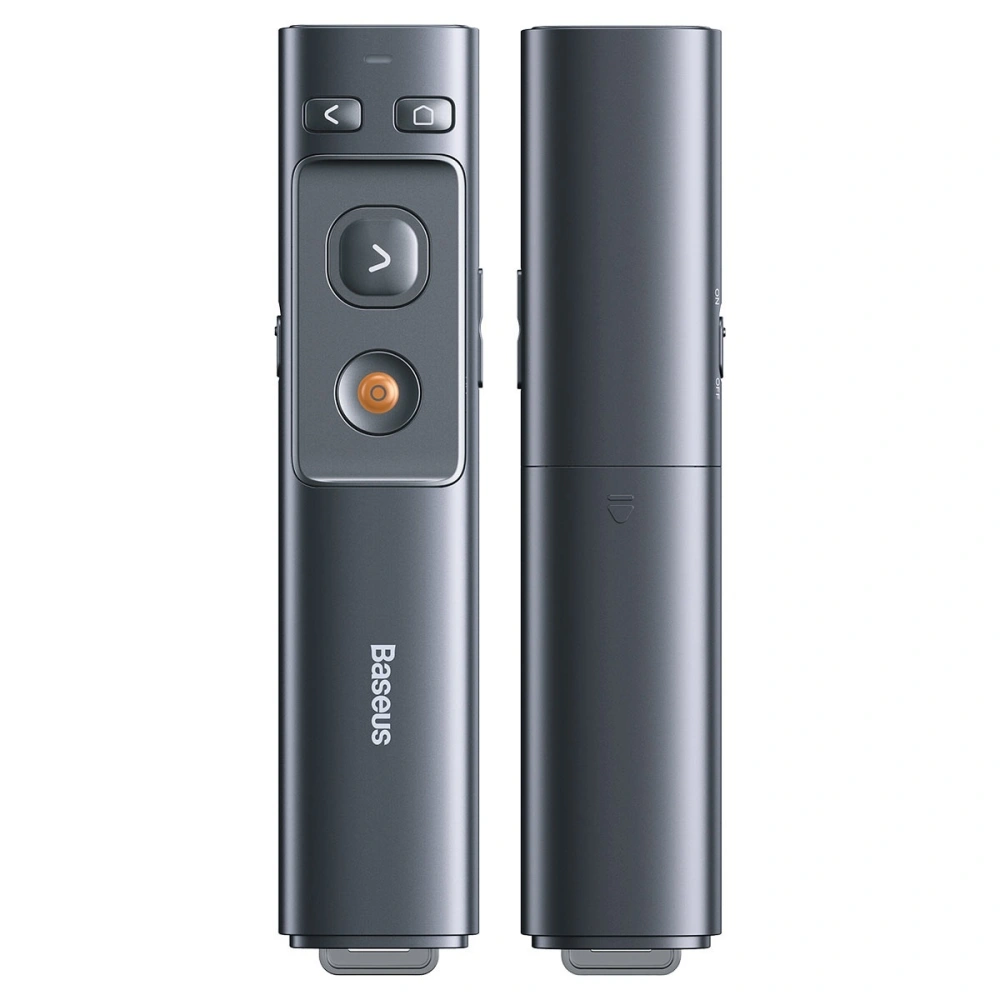 Hurtownia GSM - Pilot multifuncțional Baseus Orange Dot pentru prezentări, cu indicator laser (gri) - BSU1645GRY - {ean13} - Hurt