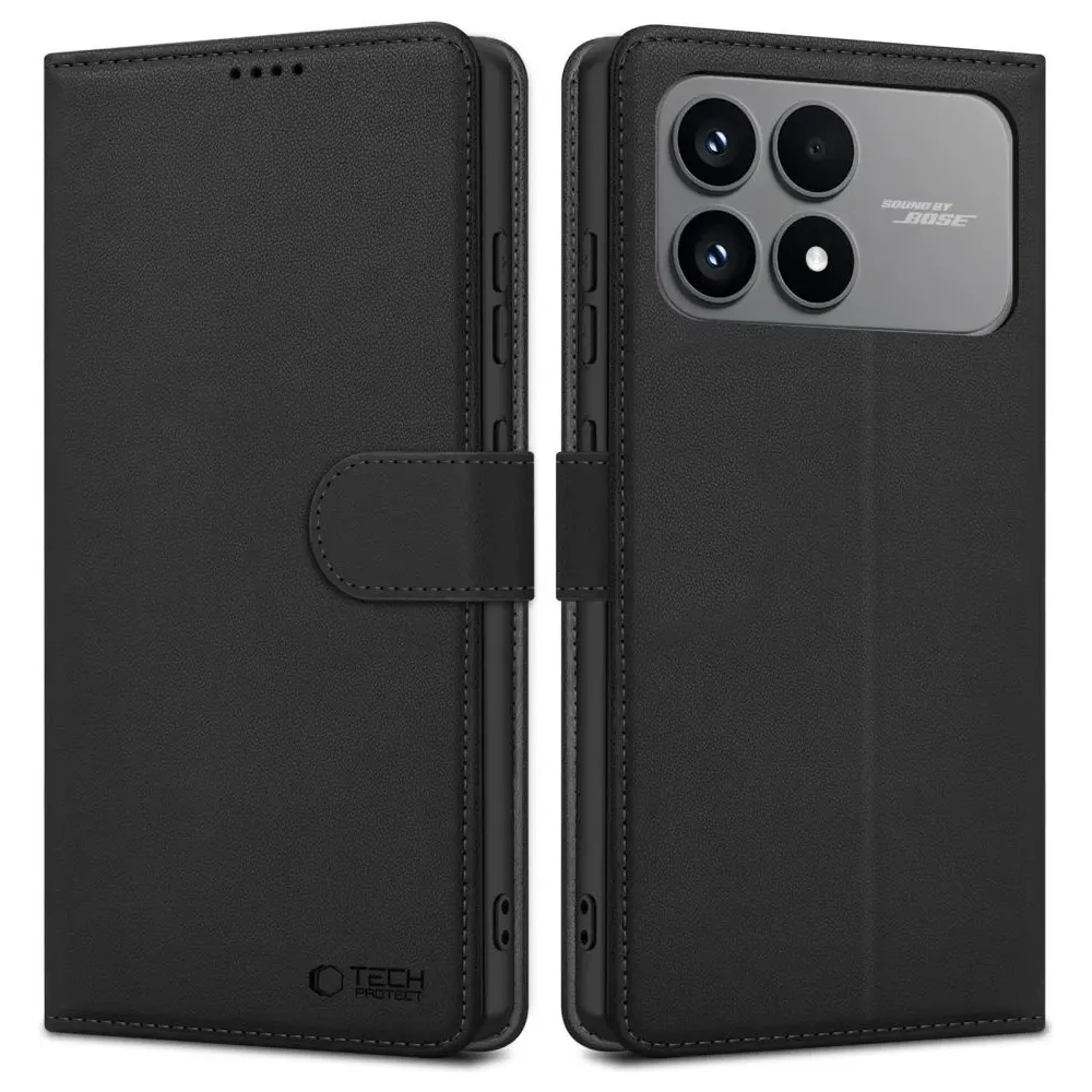 Etui z klapką Tech-Protect Wallet do Xiaomi Poco F8 Pro Black