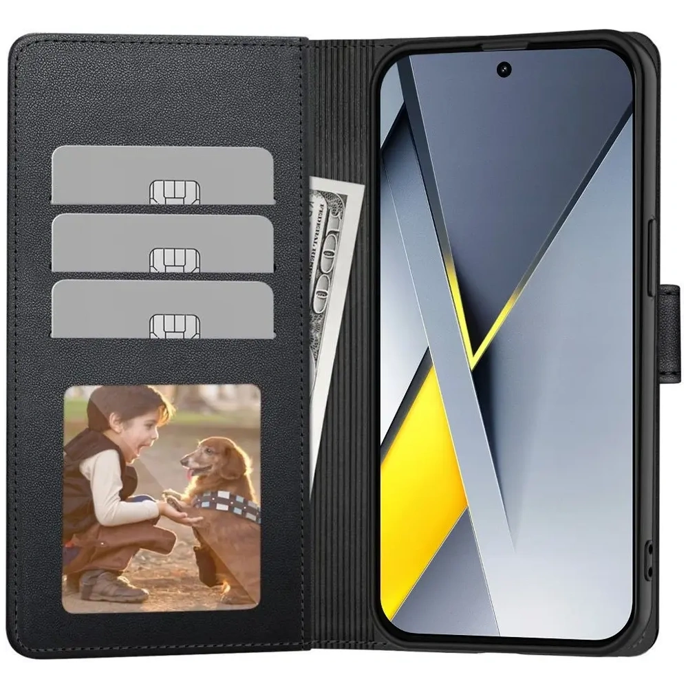 Etui z klapką Tech-Protect Wallet do Xiaomi Poco F8 Pro Black